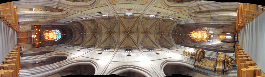 Inside Uppsala Domkyrka.